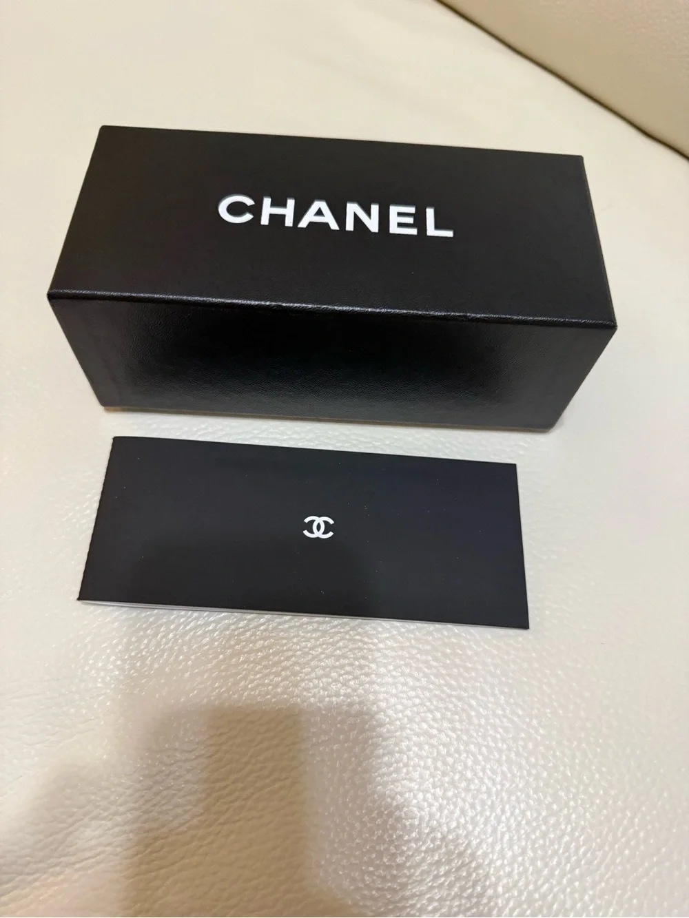 CHANEL Black Sunglasses Box with Authenticity Card Sleeve